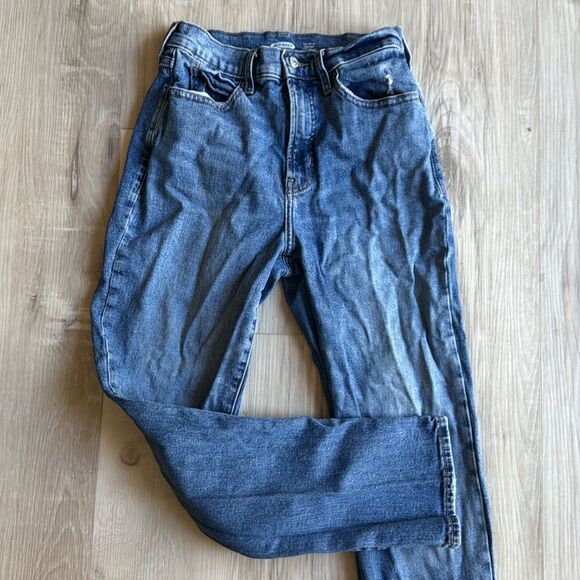 Old Navy Sky Hi Straight Jeans Size 4 - Picture 3 of 6